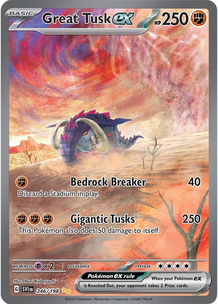 Great Tusk ex (246/198) [Scarlet & Violet: Base Set] | Amazing Games TCG