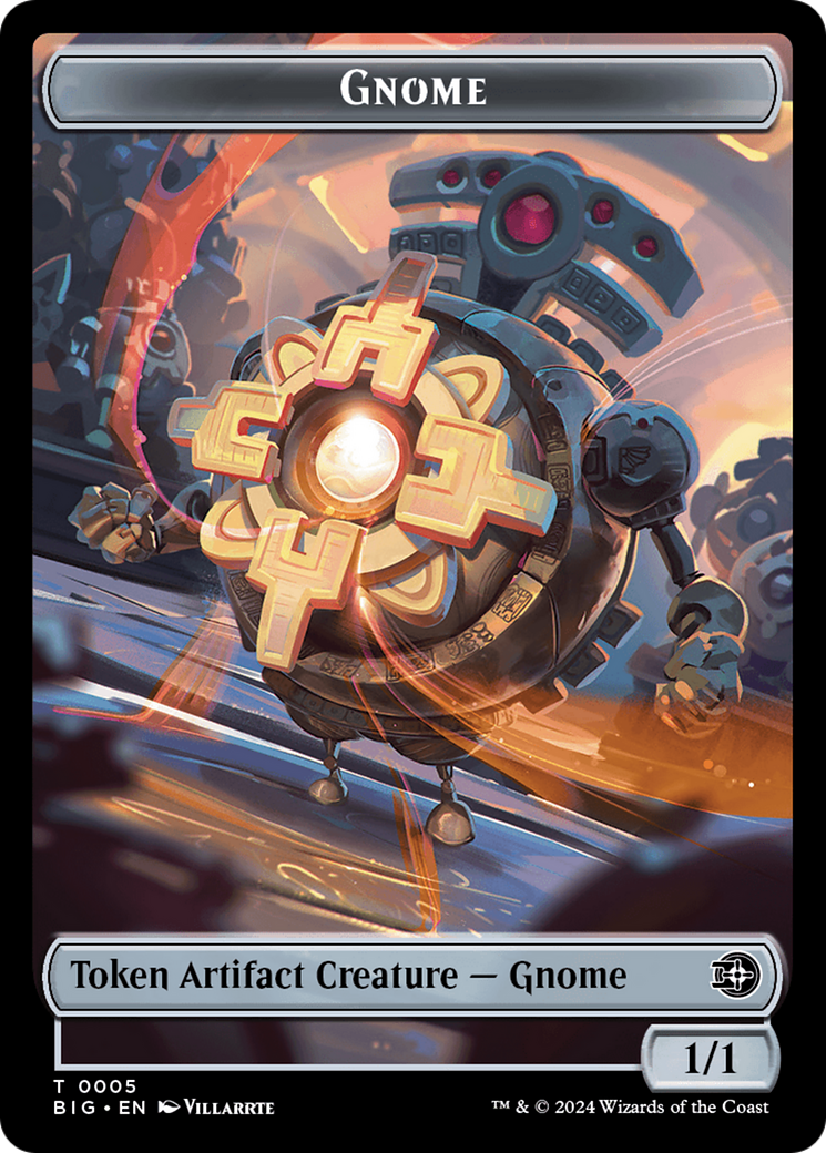 Gnome Token [Outlaws of Thunder Junction: The Big Score Tokens] | Amazing Games TCG