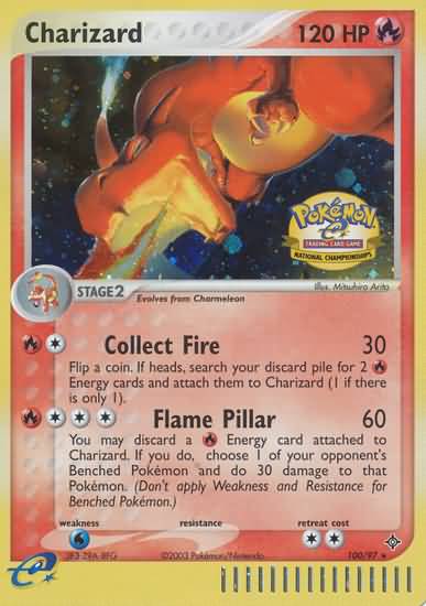 Charizard (100/97) (National Championship 2004) [League & Championship Cards] | Amazing Games TCG