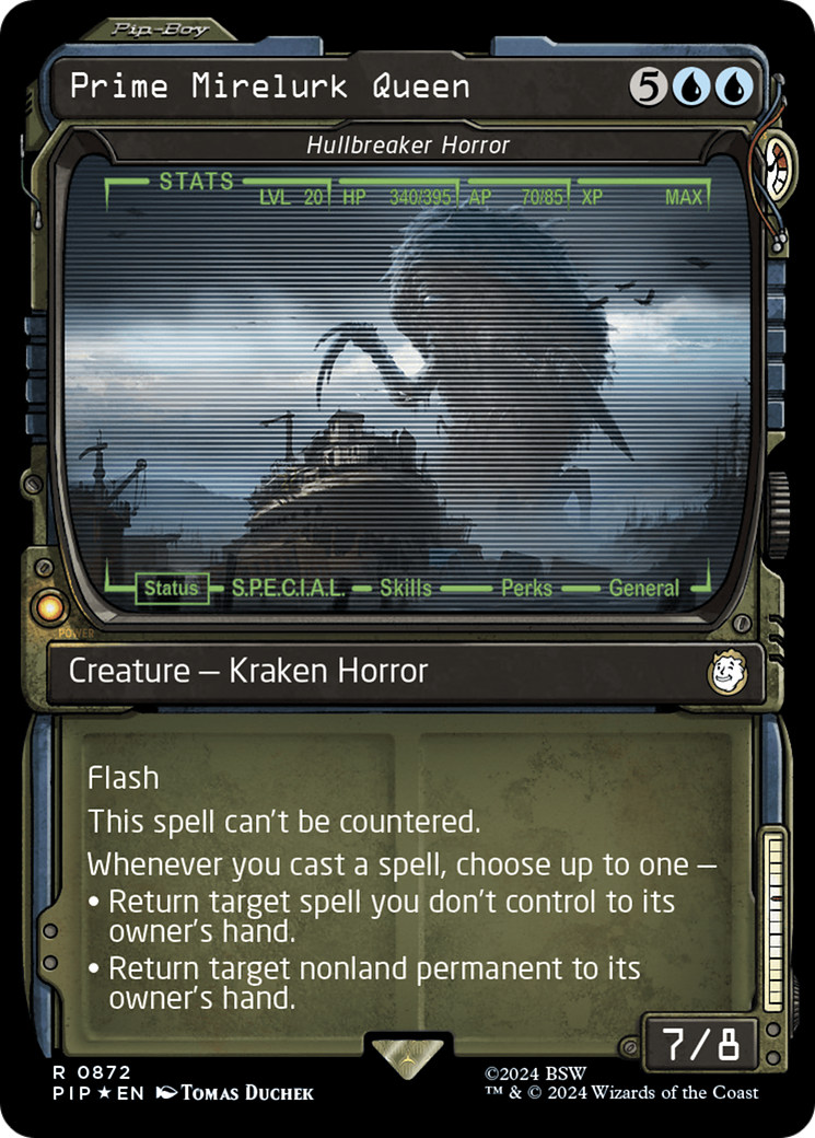 Prime Mirelurk Queen - Hullbreaker Horror (Showcase) (Surge Foil) [Fallout] | Amazing Games TCG