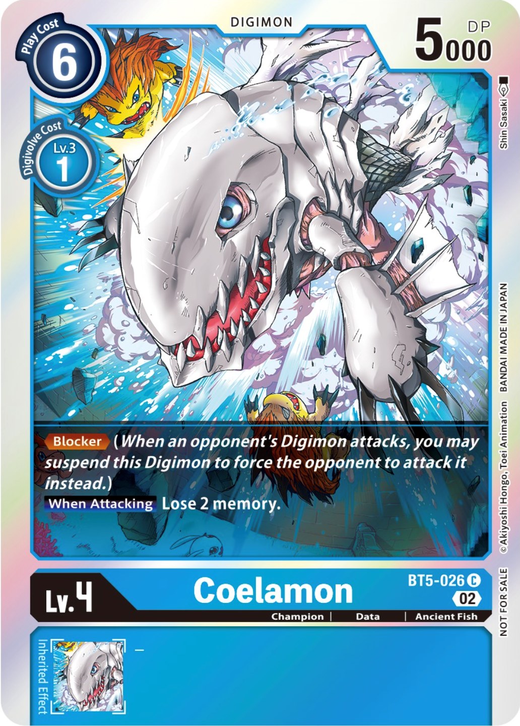 Coelamon [BT5-026] (Official Tournament Pack Vol. 7) [Battle of Omni Promos] | Amazing Games TCG