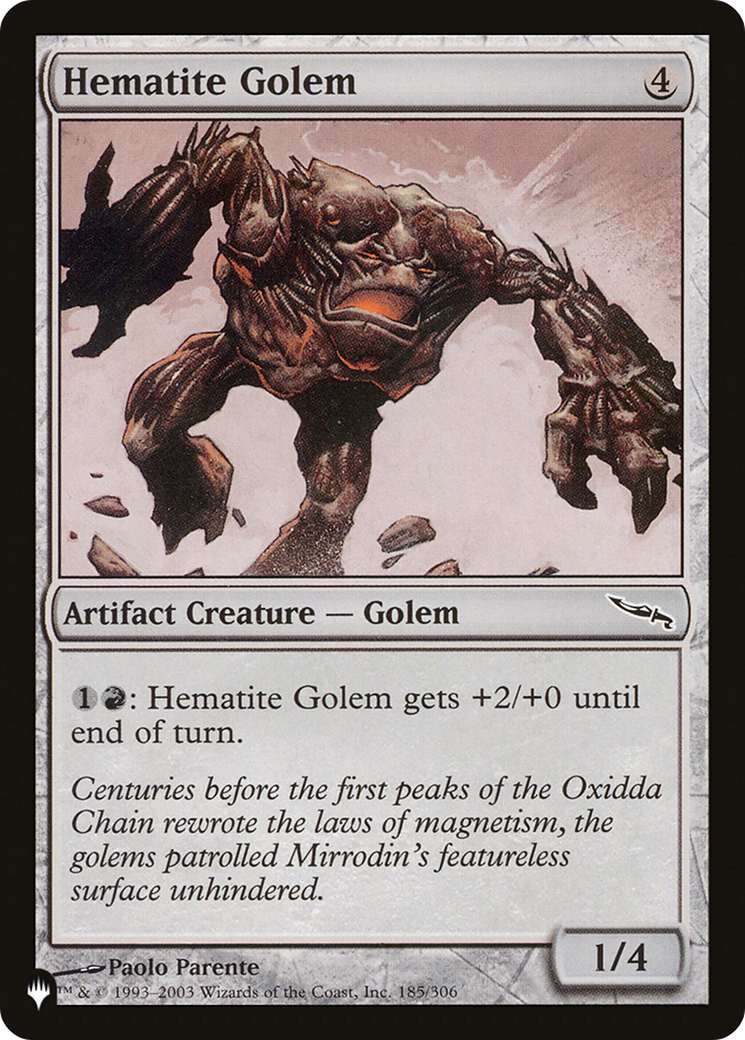 Hematite Golem [The List Reprints] | Amazing Games TCG