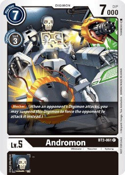 Andromon [BT2-061] (Double Diamond Pre-Release) [Release Special Booster Promos] | Amazing Games TCG