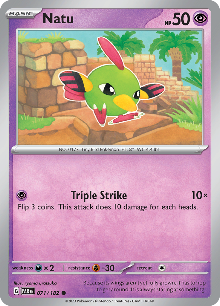 Natu (071/182) [Scarlet & Violet: Paradox Rift] | Amazing Games TCG