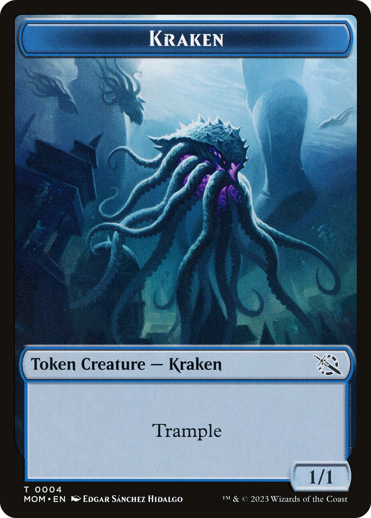 Soldier // Kraken Double-Sided Token [March of the Machine Tokens] | Amazing Games TCG