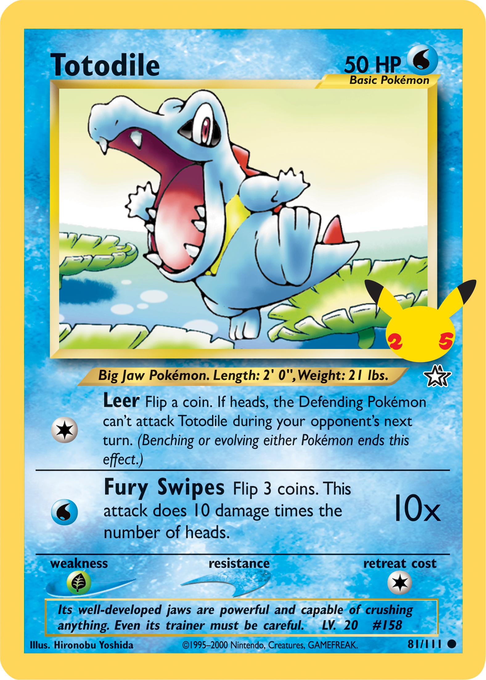 Totodile (81/111) (Jumbo Card) [First Partner Pack] | Amazing Games TCG