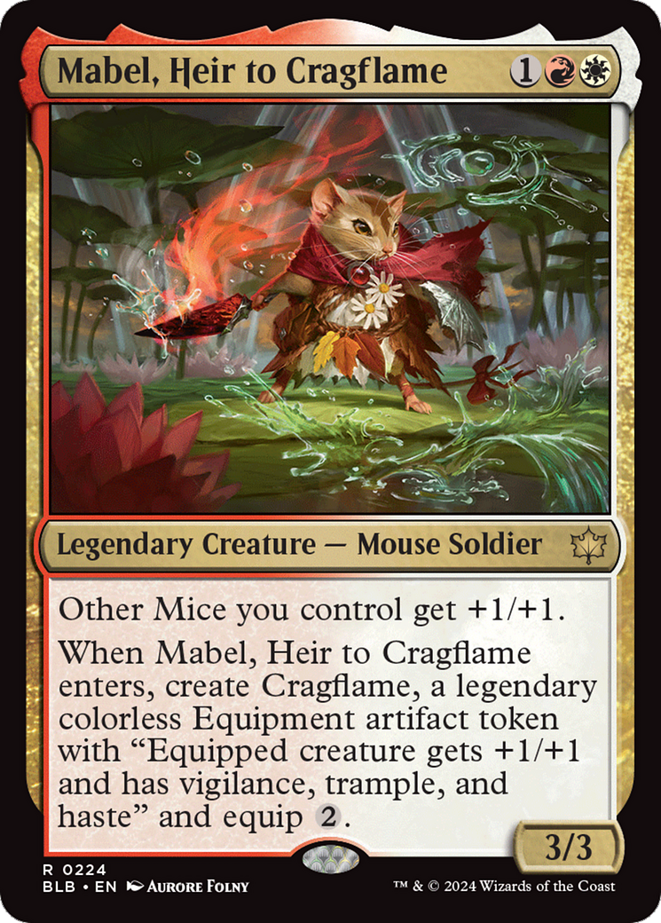 Mabel, Heir to Cragflame [Bloomburrow] | Amazing Games TCG