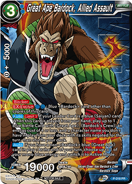 Great Ape Bardock, Allied Assault (Winner Stamped) (P-318) [Tournament Promotion Cards] | Amazing Games TCG