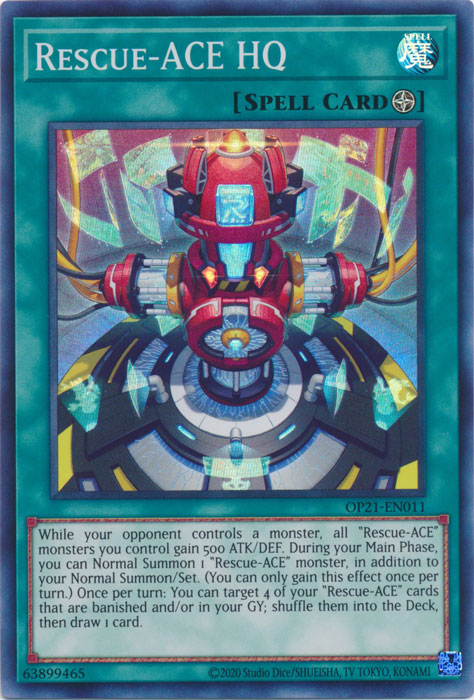 Rescue-ACE HQ [OP21-EN011] Super Rare | Amazing Games TCG