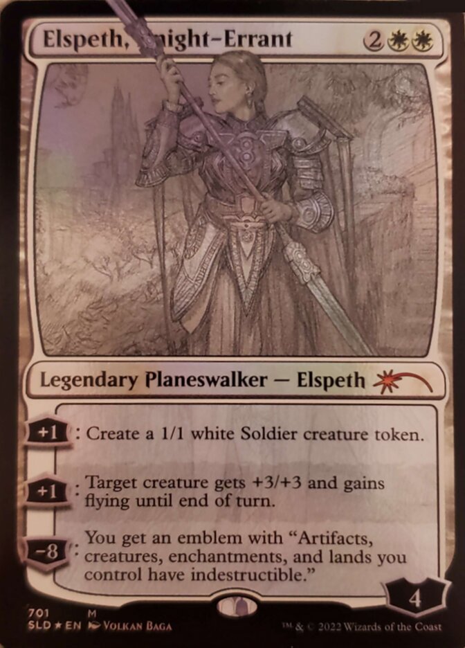 Elspeth, Knight-Errant (Sketch) [Secret Lair Drop Promos] | Amazing Games TCG