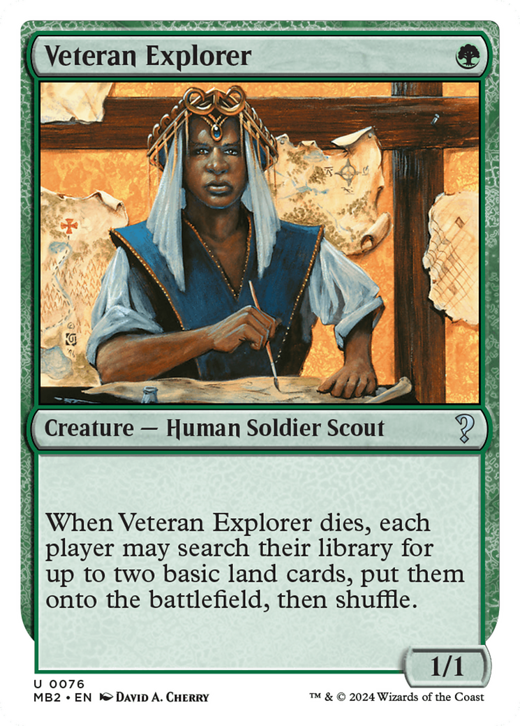 Veteran Explorer (White Border) [Mystery Booster 2] | Amazing Games TCG