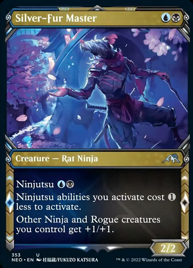 Silver-Fur Master (Showcase Ninja) [Kamigawa: Neon Dynasty] | Amazing Games TCG