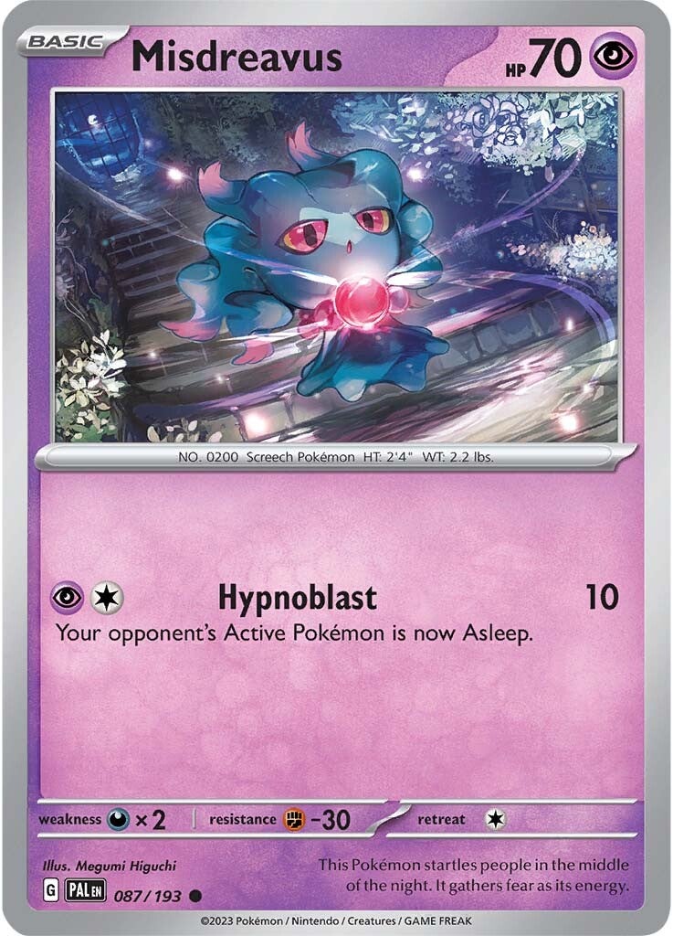 Misdreavus (087/193) [Scarlet & Violet: Paldea Evolved] | Amazing Games TCG