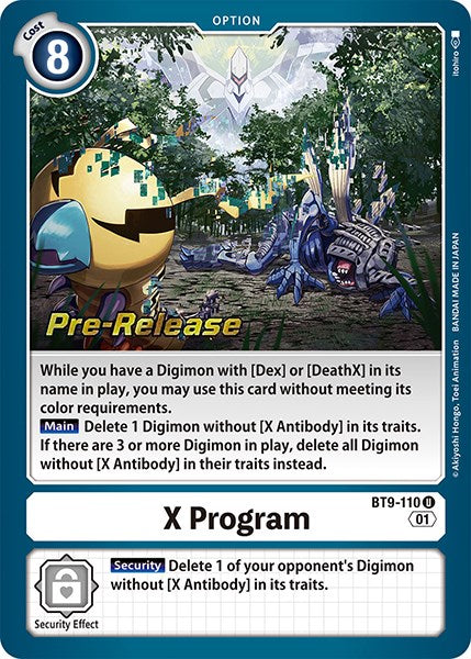 X Program [BT9-110] [X Record Pre-Release Promos] | Amazing Games TCG