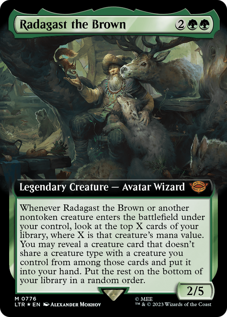 Radagast the Brown (Extended Art) (Surge Foil) [The Lord of the Rings: Tales of Middle-Earth] | Amazing Games TCG