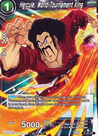 Hercule, World Tournament King (Power Booster) (P-161) [Promotion Cards] | Amazing Games TCG