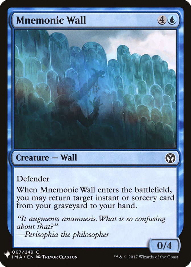 Mnemonic Wall [Mystery Booster] | Amazing Games TCG