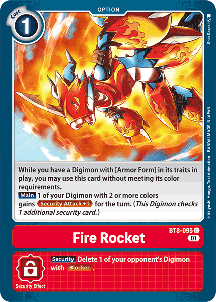 Fire Rocket [BT8-095] [New Awakening] | Amazing Games TCG