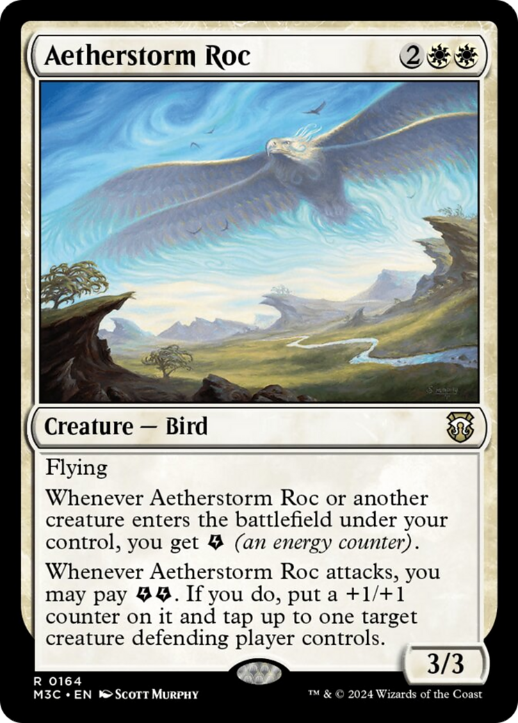 Aetherstorm Roc (Ripple Foil) [Modern Horizons 3 Commander] | Amazing Games TCG