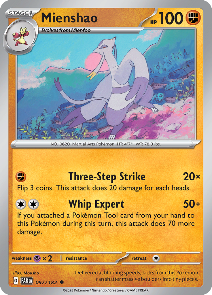 Mienshao (097/182) [Scarlet & Violet: Paradox Rift] | Amazing Games TCG