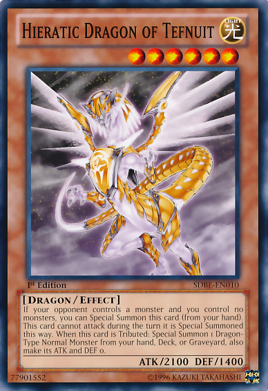 Hieratic Dragon of Tefnuit [SDBE-EN010] Common | Amazing Games TCG