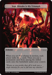 Your Mistake Is My Triumph (Full Art) [Duskmourn: Archenemy] | Amazing Games TCG