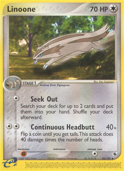 Linoone (38/109) [EX: Ruby & Sapphire] | Amazing Games TCG