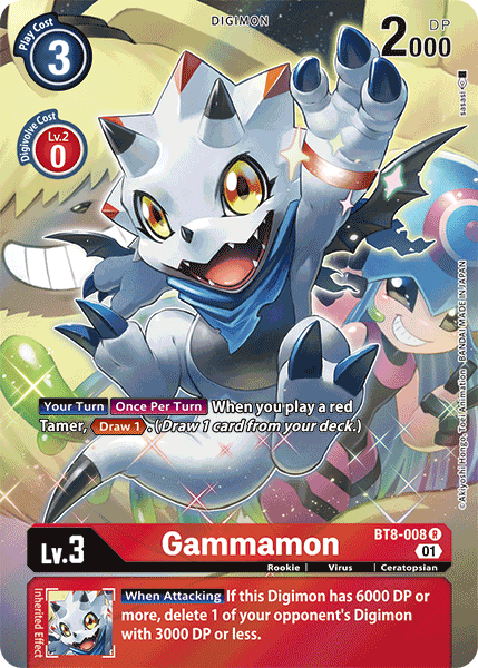 Gammamon [BT8-008] (Alternate Art) [New Awakening] | Amazing Games TCG