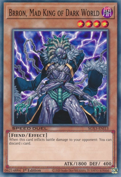 Brron, Mad King of Dark World [SGX3-ENI13] Common | Amazing Games TCG