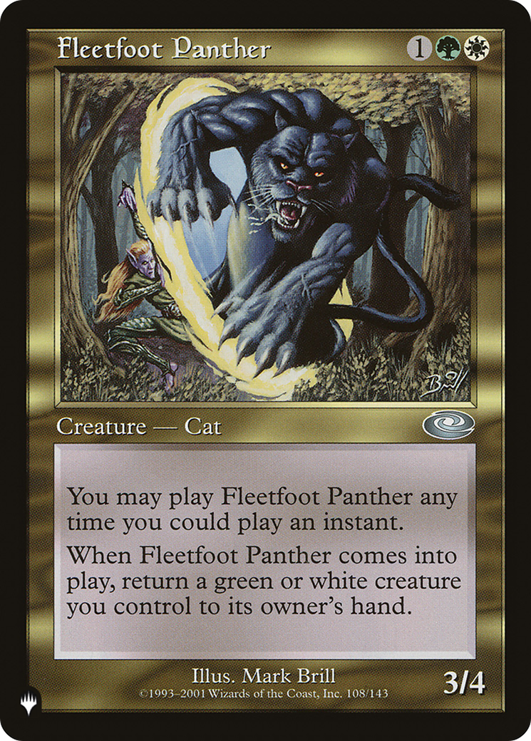 Fleetfoot Panther [The List] | Amazing Games TCG