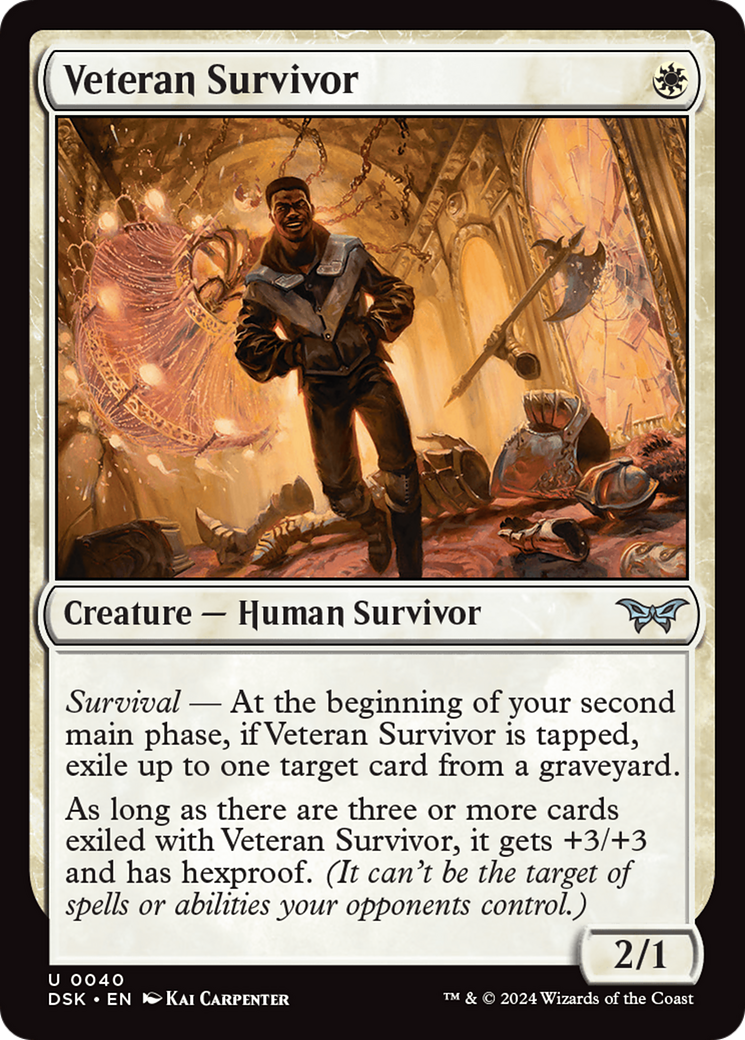 Veteran Survivor [Duskmourn: House of Horror] | Amazing Games TCG