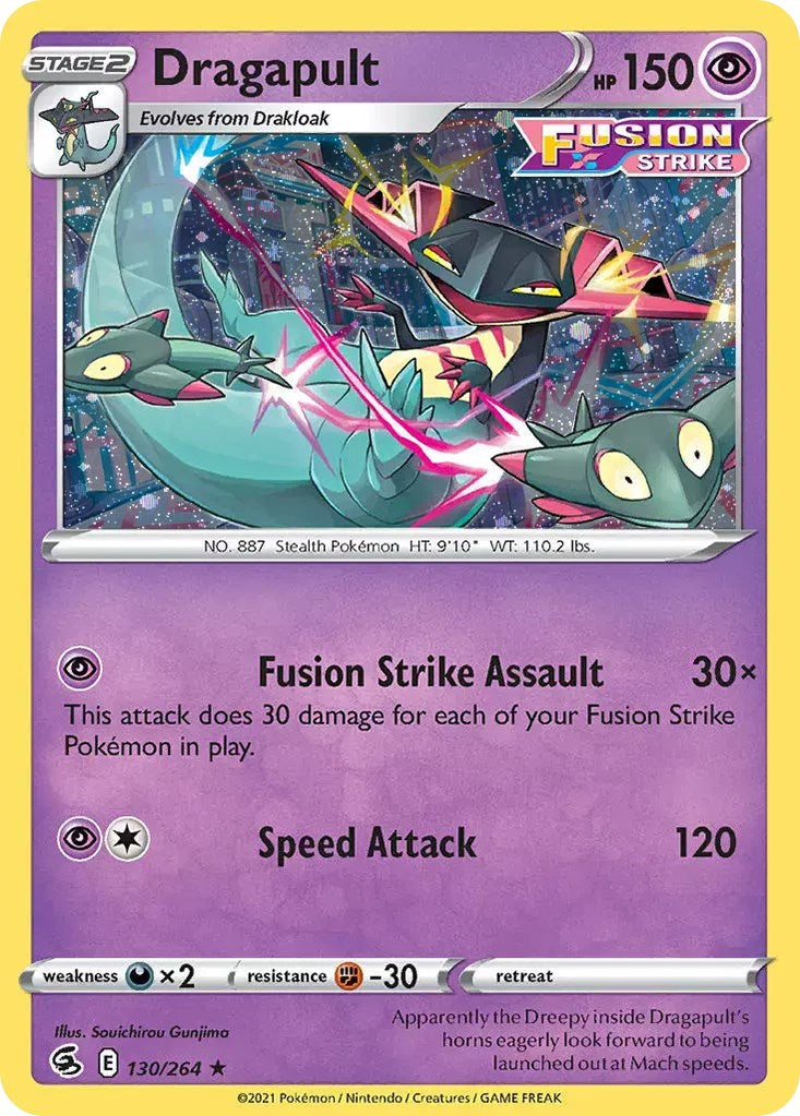 Dragapult (130/264) (Cosmos Holo) [Sword & Shield: Fusion Strike] | Amazing Games TCG