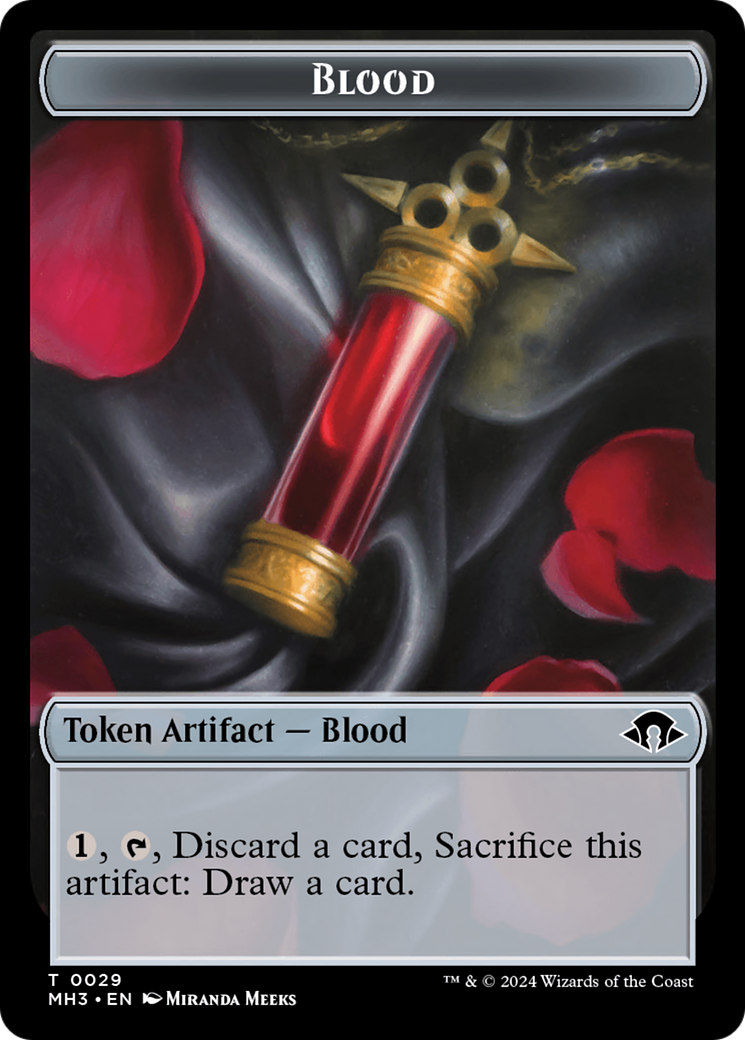 Blood // Energy Reserve Double-Sided Token [Modern Horizons 3 Tokens] | Amazing Games TCG