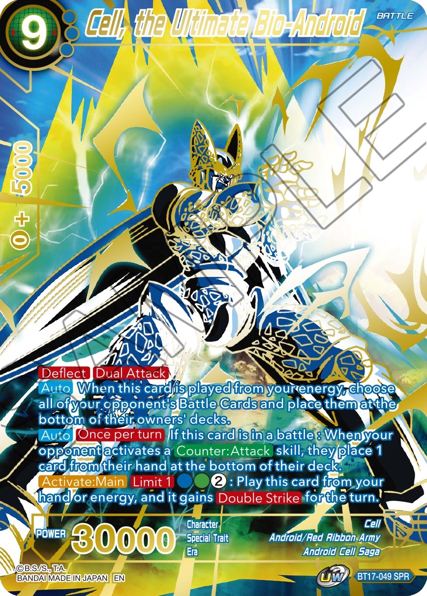 Cell, the Ultimate Bio-Android (SPR) (BT17-049) [Ultimate Squad] | Amazing Games TCG