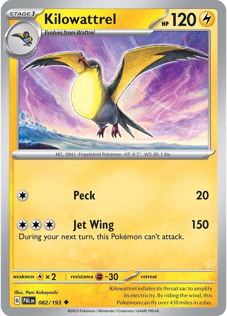 Kilowattrel (082/193) [Scarlet & Violet: Paldea Evolved] | Amazing Games TCG