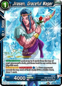 Jirasen, Graceful Wager (Divine Multiverse Draft Tournament) (DB2-049) [Tournament Promotion Cards] | Amazing Games TCG