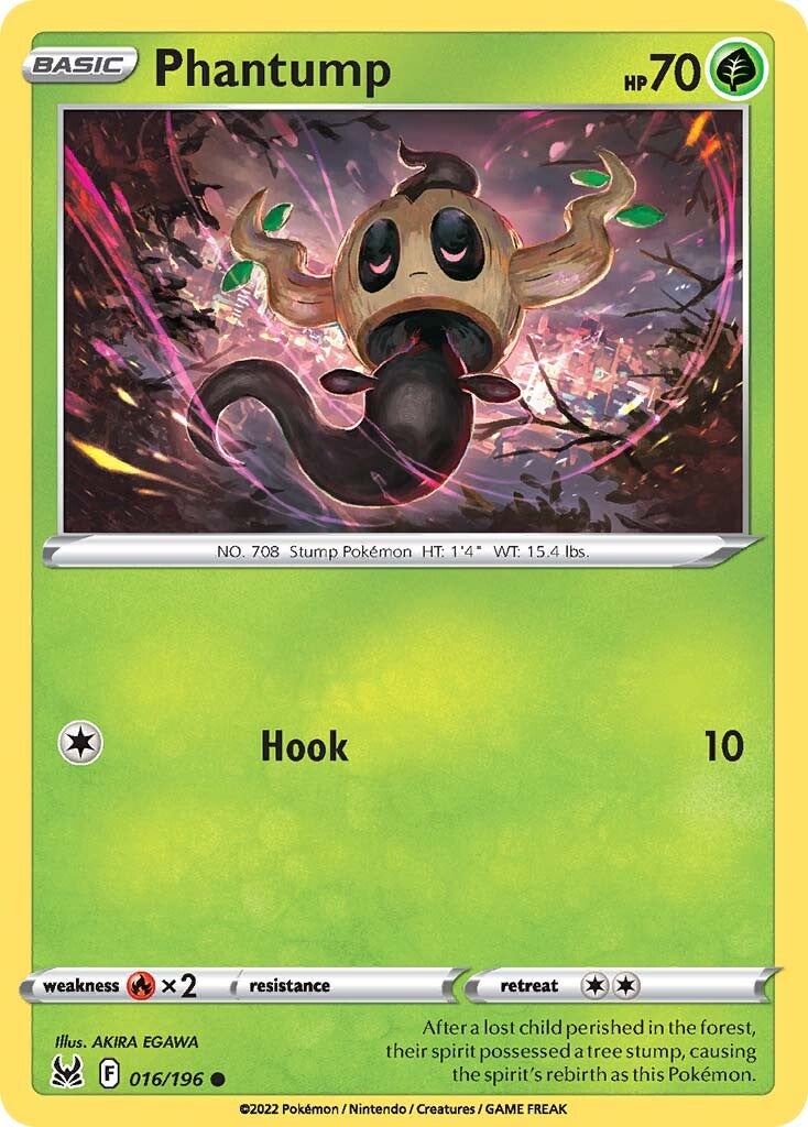 Phantump (016/196) [Sword & Shield: Lost Origin] | Amazing Games TCG