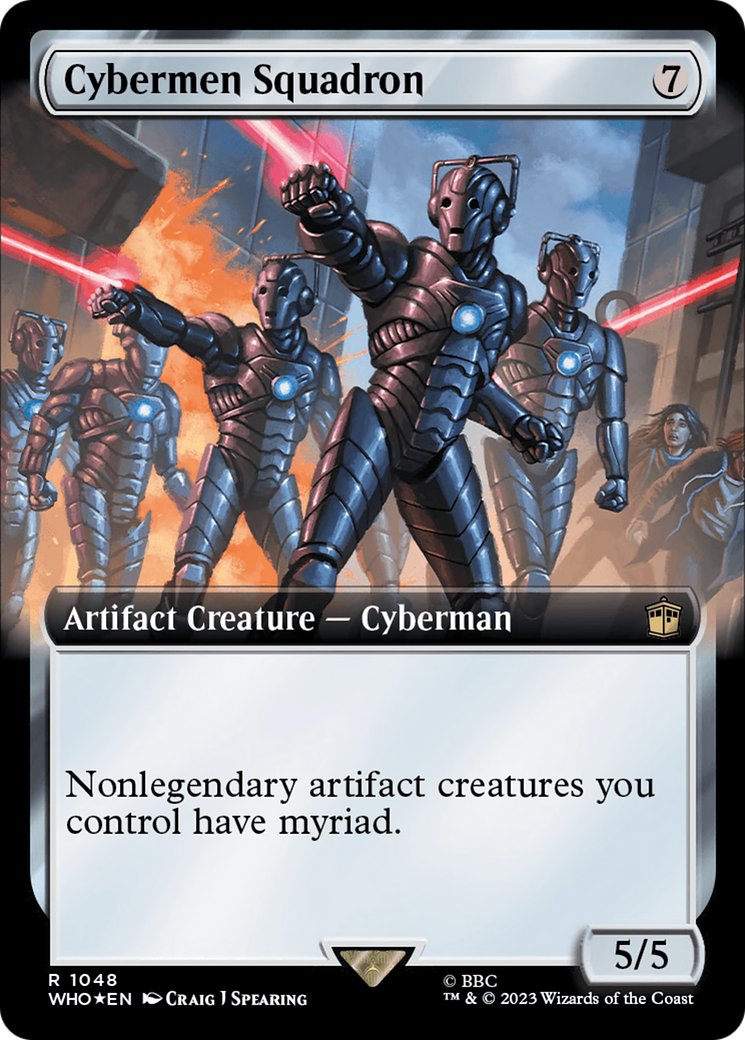 Cybermen Squadron (Extended Art) (Surge Foil) [Doctor Who] | Amazing Games TCG