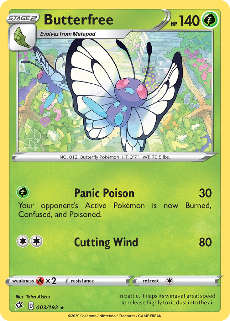 Butterfree (003/192) [Sword & Shield: Rebel Clash] | Amazing Games TCG