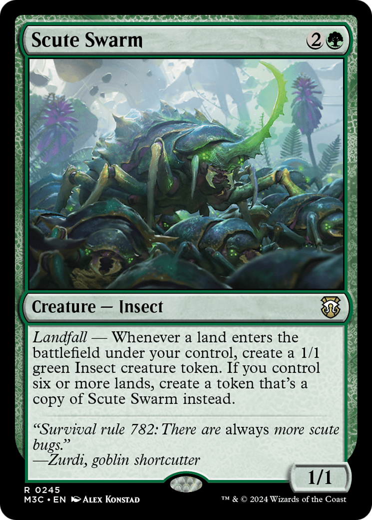 Scute Swarm (Ripple Foil) [Modern Horizons 3 Commander] | Amazing Games TCG