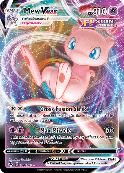 Mew VMAX (114/264) [Sword & Shield: Fusion Strike] | Amazing Games TCG