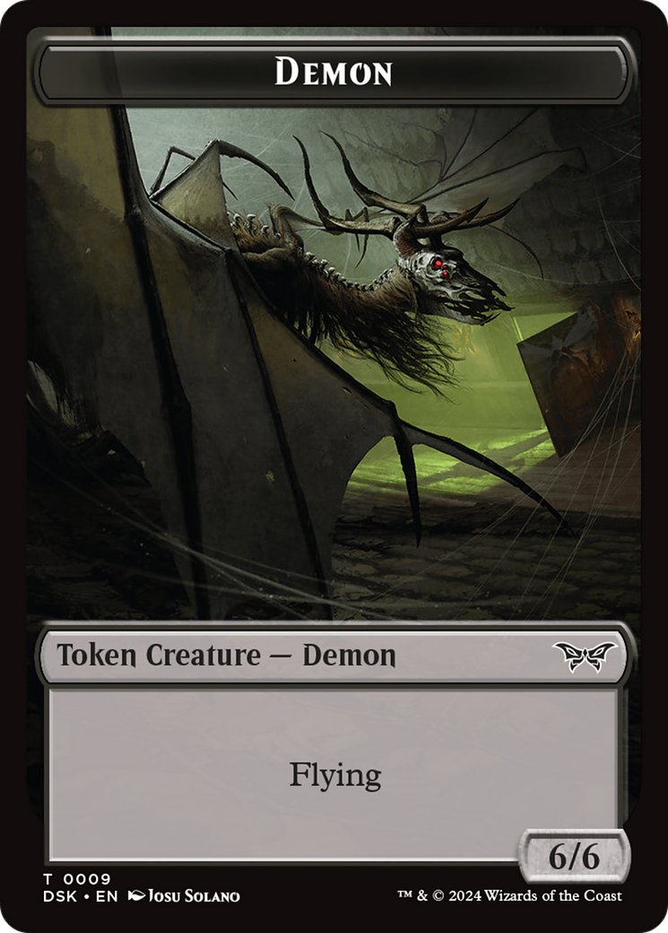 Demon Token [Duskmourn: House of Horror Tokens] | Amazing Games TCG