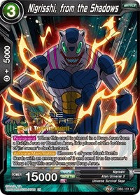Nigrisshi, from the Shadows (Divine Multiverse Draft Tournament) (DB2-151) [Tournament Promotion Cards] | Amazing Games TCG