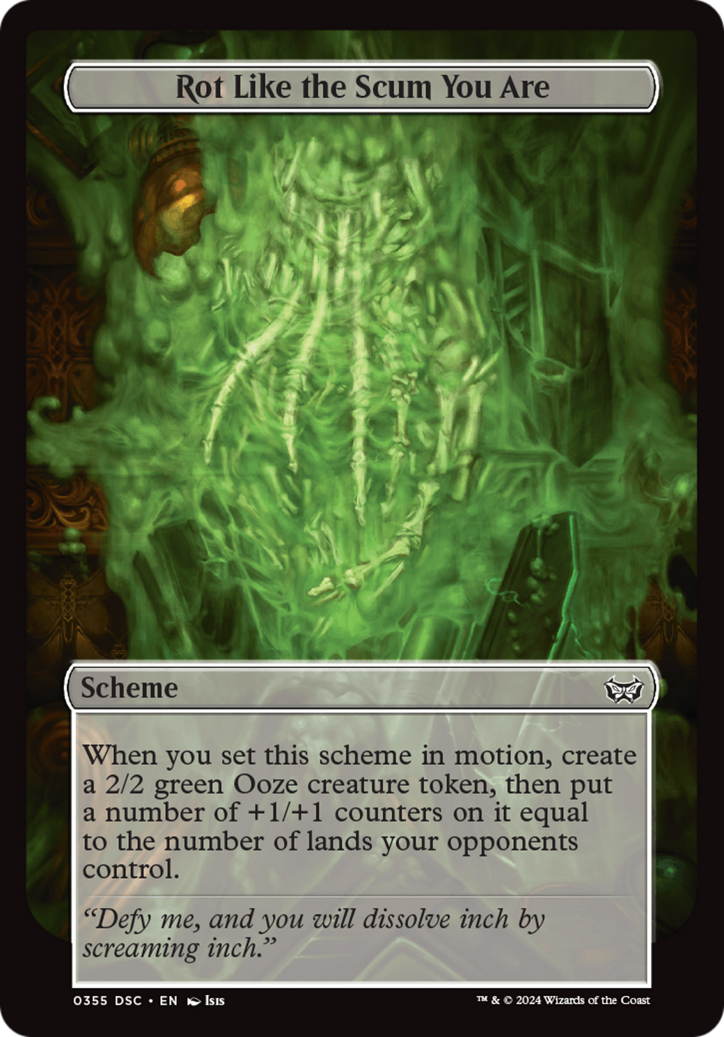 Rot Like the Scum You Are (Full Art) [Duskmourn: Archenemy] | Amazing Games TCG