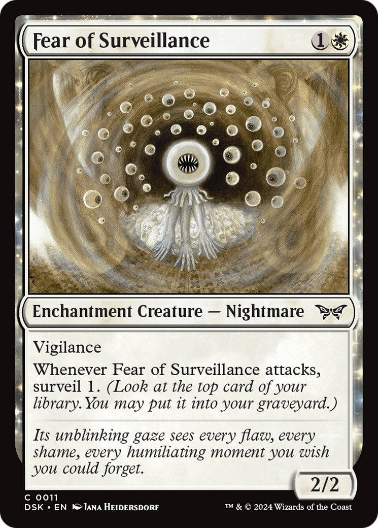 Fear of Surveillance [Duskmourn: House of Horror] | Amazing Games TCG