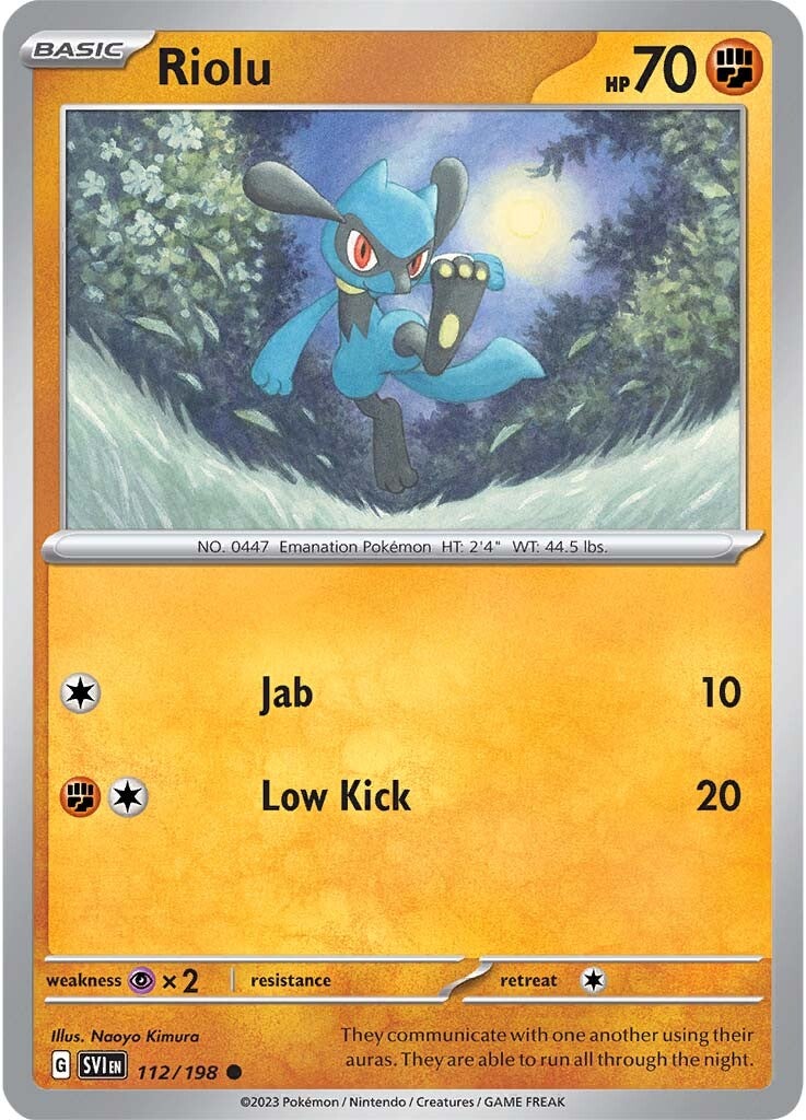 Riolu (112/198) [Scarlet & Violet: Base Set] | Amazing Games TCG