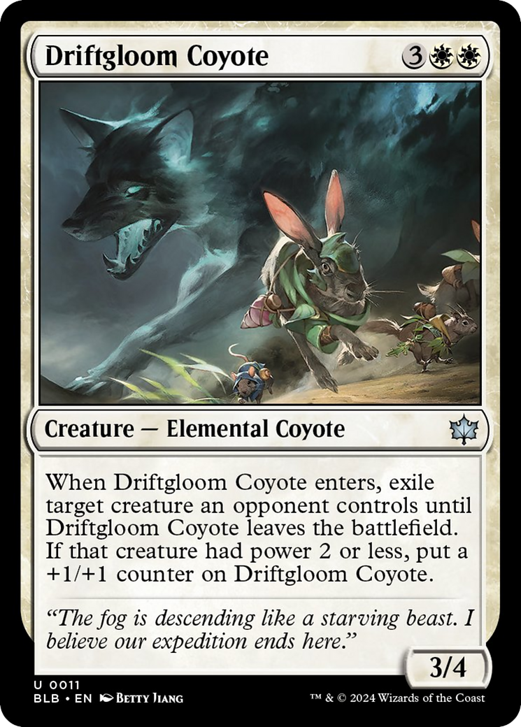 Driftgloom Coyote [Bloomburrow] | Amazing Games TCG