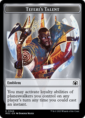 Phyrexian Myr // Teferi's Talent Emblem Double-Sided Token [March of the Machine Tokens] | Amazing Games TCG