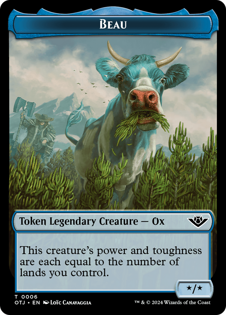 Beau // Plot Double-Sided Token [Outlaws of Thunder Junction Tokens] | Amazing Games TCG