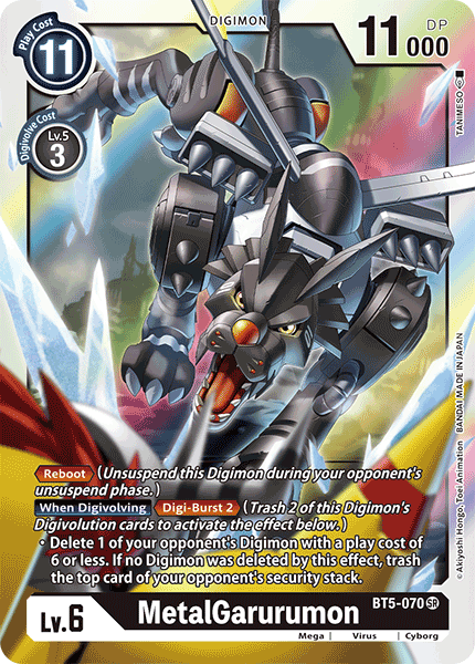 MetalGarurumon [BT5-070] [Battle of Omni] | Amazing Games TCG